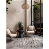 Ted Baker Tappeto in tessuto piatto Crouch rotondo, adatto per esterni, facile da pulire, per soggiorno, terrazza, sala da pranzo, balcone, diametro 160 cm