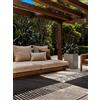 Ted Baker Tappeto in tessuto piatto Acacia, adatto per esterni, facile da pulire, per soggiorno, terrazza, sala da pranzo, balcone, 120 x 170 cm