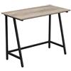VASAGLE Scrivania per Computer, Scrittoio, Piano Vintage, Tavolo da Studio, Montaggio Facile, 50 x 100 x 75 cm, Industriale, Greige e Nero LWD040B02