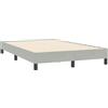 vidaXL Struttura letto senza materasso grigio chiaro 120x210 cm in velluto