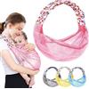 HINATAA Imbracatura traspirante per bambini, fascia regolabile, fascia per bambini, asciugatura rapida, tessuto a rete 3D, spallacci spessi, elastico per estate, piscina, trasporto neonato (rosa)