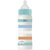 CHICCO Biberon Benessere Flusso Veloce, in Plastica da 330 ml, con Tettarella Physio in Morbido Silicone e Finitura Soft Sense, Riduce Rigurgito e Irritabilità , Bambino 4 Mesi+