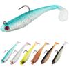 HOTUT Esca da Pesca Bionica, 6 Pezzi 3D Esche Artificiali Spinning Mare Esca Finta con Scatola, Esche Artificiali da Pesca con Ganci Singolo, Esche da Pesca per Diversi Tipi Pesce
