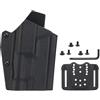ACEXIER Kydex Fondina tattica leggera per Glock17/19/19X/45 con torcia TLR-1 Fondina per pistola a sgancio rapido QLS Kit Airsoft Gear (CP)