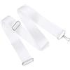PATIKIL Cinghia Centrale Rete da Tennis 2 x7,2', Regolazione Cinghia Rete in Nylon Regolabile Altezza Regolabile con Fibbia per Parco, Stadio, Campo Pubblico, Bianco