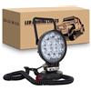 RIGIDON Faro da ricerca led, 4 pollici 42W Faro Led Rotondo con Calamitato | Base Magnetica, Accendisigari Alluvione, Cavo 5 metri per Auto Fuoristrada Camion 4x4 SUV ATV Barca Spotlight, 6000K bianca
