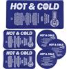 Hilph 6 Pcs Impacco Ghiaccio Gel Riutilizzabile, Terapie Caldo e Freddo Borsa Ghiaccio Ginocchio, Schiena, Collo, Polsi, Caviglie, Borsa Ghiaccio per Gonfiore, Lesioni, Sollievo dal Dolore