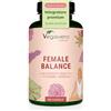 Vegavero Female Balance per Equilibrio Ormonale, con Agnocasto, Magnesio, B6, B9, B12, più Ferro e Minerali (12 Ingredienti Attivi), 180 Capsule, Senza Additivi, Vegan