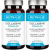 NUTRALIE Collagene Acido Ialuronico - Idrolizzato + Biotina + Q10 - Pelle Cartilagine - Vitamina C, D, B12 e Zinco - Collagen Complex - 60 capsule Nutralie