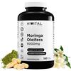 HIVITAL foods Moringa Oleifera 6000 mg. 180 capsule vegane per 6 mesi di trattamento. Multivitaminico naturale fonte di Vitamine, Minerali, Aminoacidi e Acidi Grassi. Prodotto in Europa da HIVITAL