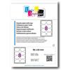 UNIVERS GRAPHIQUE UniversGraphique, 400 Etichette Adesive Ovali su Fogli A4, Colore Bianco, 96 x 63 mm, Fogli 50, 8 Etichette per Foglio, Ref UGE8OV1