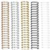 RAYSON Dorsi per rilegatura a spirale, 34 anelli, colori misti, 105 fogli, passo 3:1, 15,9 mm, A4, Confezione 50 pezzi