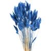 QUARKZMAN 120pz Coda di Coniglio Naturale Fiori Secchi 43cm Mini Erba di Pampa per Decorazioni Floreali Matrimonio Natale, Blu Navy