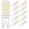 YUIIP Lampadine LED G9 5W, Sostituiscono Alogene 33W 40W 50W, Luce Naturale 4000K, 400LM, Senza Lampeggio, Base Standard G9, Risparmio Energetico, Non Dimmerabili, Confezione da 10 Pezzi