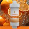 E-yimeng Filtro doccia filtro doccia filtro acqua doccia per acqua dura rimozione fluoro e cloro pulizia pelle vitamina C acqua morbida e senza germi soffione doccia filtro calcare mandarino