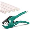 PORFOYO Tagliatubi a cricchetto, tagliatubi in PVC, 64 mm, regolabile, per tubi PEX/PPR/PVC robusto, con sbavatore