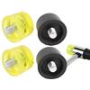 Respicefinem Martello con testa battente in gomma 2 set di teste di ricambio per martello in gomma testa battente punte di ricambio per martello set di accessori per mazze giallo nero (Φ25mm)
