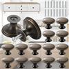 Brateuanoii 16 Pezzi Pomelli Per Mobili Bronzo, Pomolo Arredamento Rotondo Bronzo 30mm, Pomolo Per Cassetto Rotondo Retrò, Per Maniglia Della Porta Del Mobile Del Cassetto Dell'Armadio