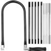 TXErfolg Set di Seghetti da Traforo con 15 Lame (4#6#8#10#12#10T14T18T24T32T) e Arco, Seghetto Manuale per Plastica e Legno con Impugnatura in Legno, Tagli di Precisione