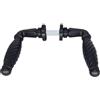 TLDSHOP® - Maniglia per porte metalliche o in ferro - spessore porta - colore NERA: 25÷38 (mm) - RUSTICA