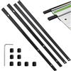 Yuiturt Kit di 4 pezzi per Makita e Festool, compatibile con binario dritto, angolato e quadrato con tende, accessori universali per aste per tende