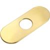 QUARKZMAN 6 Pollici Copertura Foro Rubinetto Lavandino Piastra Deck Oro