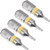 CoCud Punta Cacciavite Torx Magnetiche T6 Lunghezza 25mm 1/4 Attacco Esagonale Acciaio S2 Stella 6 Punti Trapano Avvitatore Antimanomissione - (Applicazioni: per Riparazioni Auto) 4pz