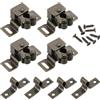 QUARKZMAN 4Pcs Fermo Armadio Doppio Rullo, Fermo Serratura Fermo Armadio Chiusura Magnetica Hardware Per Armadio Cucina porta Armadio, Bronzo