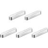 QUARKZMAN 5pz Chiave a Piuma Estremità Rotonda, 3x3x16mm Chiavette Elastiche Acciaio Inossidabile Professionale Chiavetta Parallela per Albero Trasmissione per Industria Meccanica Fissaggi