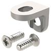 SOTECH 100 pezzi Italiana Ferramenta reggimensola per foro da 5 mm per collegamenti a prova di tensione di pannelli di mobili Reggimensola look acciaio inox per scaffali di SOTECH
