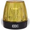 BeB Lampeggiatore LED Multitensione per Cancelli Automatici, Calotta Gialla, 12V-230V, LC4-230G, Barriere Automazione