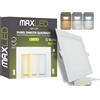 Maxled, Light is Led! Faretti LED Incasso Cartongesso 12W 960LM Luci Soffitto Interno 120º 3CCT 3000K/4000K/6000K Faretto LED Incasso IP44 Non Dimmerabile Diametro Foro 155 x 155mm AC 230V