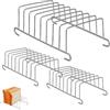 Touosy 3 Pezzi Griglia per Friggitrice ad Aria Porta da Cucina in Acciaio Inossidabile, Supporto per Toast Griglia Friggitrice ad Aria Capace di 8 Fette di Pane, Porta Pane Versatile per Casa