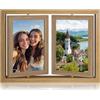 Valyrane Cornice Foto 10x15, Portafoto Rotante Doppia Faccia, Porta foto Multipla Girevole 360°, Cornici Foto Foto Personalizzata Regalo per Festa della Mamma Matrimonio Amici Donna Disegni Bambini