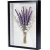 ARCPNRT Cornice portafoto da riempire, 30 x 40 cm, in legno rettangolo con pannello acrilico trasparente, cornice 3D, profondità 3 cm, per foto, oggetti, bouquet, opere d'arte fai da te, colore nero