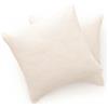 GAMUSI Set 2 Federe per Divano, Federa per Cuscino 45x45 cm - Federe Decorative con Chiusura a Zip a Righe per Interno ed Esterno, Colore Bianco