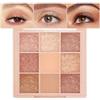 Muorruo palette di ombretti in 9 colori nude, palette di ombretti naturali per donne, palette di ombretti in colori neutri e chiari, lunga tenuta, aspetto naturale, #04