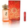 RESAES Resistant and aesthetic Khair Fusion Eau de Parfum 100 ml - Profumo arabo unisex a lunga durata, con atomizzatore ricaricabile, fragranza floreale fruttato con note di litchi, mela rossa, ribes e vaniglia (Khair Fusion)