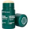 ZEW for Men Deodorante naturale in spina con hub nero da uomo, 80 g, deodorante da uomo, 97% ingredienti naturali, profumo di agrumi, protezione dal sudore, 24 ore