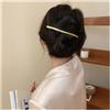 Aneneiceera Vintage Lungo Tubo Bar Clip Capelli Barretta Oro Barretta Morsetto Minimo Metallo Lucido Bastone Barrettes Clip Decorative Accessori Per Capelli Per Le Donne (oro)