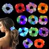 JEONDFG 12 fasce LED luminose per capelli, elastici al neon 3 modalità, per donne e ragazze, capello, Capodanno, carnevale, feste in costume