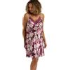 Indigo Sky Lizette da Donna Stampata in Raso di Lusso e Pizzo Chemise - Camicia da Notte Corta setosa con Belle Finiture in Pizzo e Spacco Sexy, Regalo per lei, Porpora, 20-22