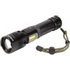 Amtech - Torcia ricaricabile USB, torcia a LED super luminosa, potente torcia con 7 modalità di illuminazione, torcia portatile per fai da te, spazi di lavoro e uso di emergenza (10 W)