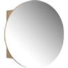 VICCO Specchio contenitore bagno Vicco Loki Rovere dorato 60 x 60 cm con 2 scomparti, Model 56228
