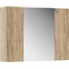 VICCO Specchio contenitore bagno Vicco Leopold Quercia dorata 80 x 59.2 cm con ripiani, Model 56218