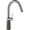 SCHOCK | Miscelatore SC520 Canna Alta Cono con Doccia Estraibile, Base Rivestita in ®Cristadur Premium Bronze, h378mm