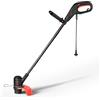 DNIPRO-M Tagliabordi Elettrico 350W, 12000 RPM, Diametro Taglio 250mm, Impugnatura Ergonomica, Rifinitore Prato Leggero 1.4kg per Bordi e Angoli - 30L