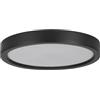Eglo LED lampada da soffitto Idun-E, plafoniera rotonda per corridoio, da montare in camera, plastica nera, illuminazione calda, Ø 28,5 cm