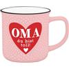 GRUSS & CO Becher in Emailloptik Oma du bist toll!