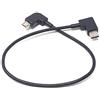 System-S Cavo da micro USB a 3.1 tipo C ad angolo retto 25 cm - direzione di ricarica da micro USB a tipo C